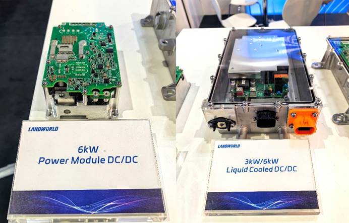 Landworld 6kW modular and standalone DC/DC converters for 24V vehicle systems